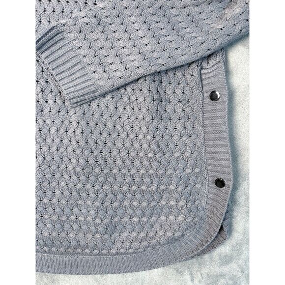 Simply Southern Women’s Sweater Grey Snap Tunic Size Medium - Picture 5 of 11